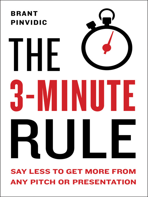 Title details for The 3-Minute Rule by Brant Pinvidic - Wait list